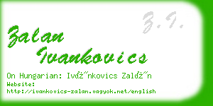 zalan ivankovics business card